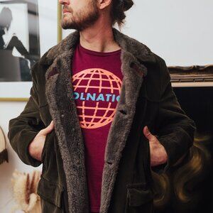 Vintage Corduroy Sherpa-Lined Coat – Made in Canada